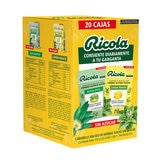Ricola 10 Cajas Sabor Eucalipto y 10 Cajas Sabor Limón Menta Ricola 10 Cajas Sabor Eucalipto y 10 Cajas Sabor Limón Menta
