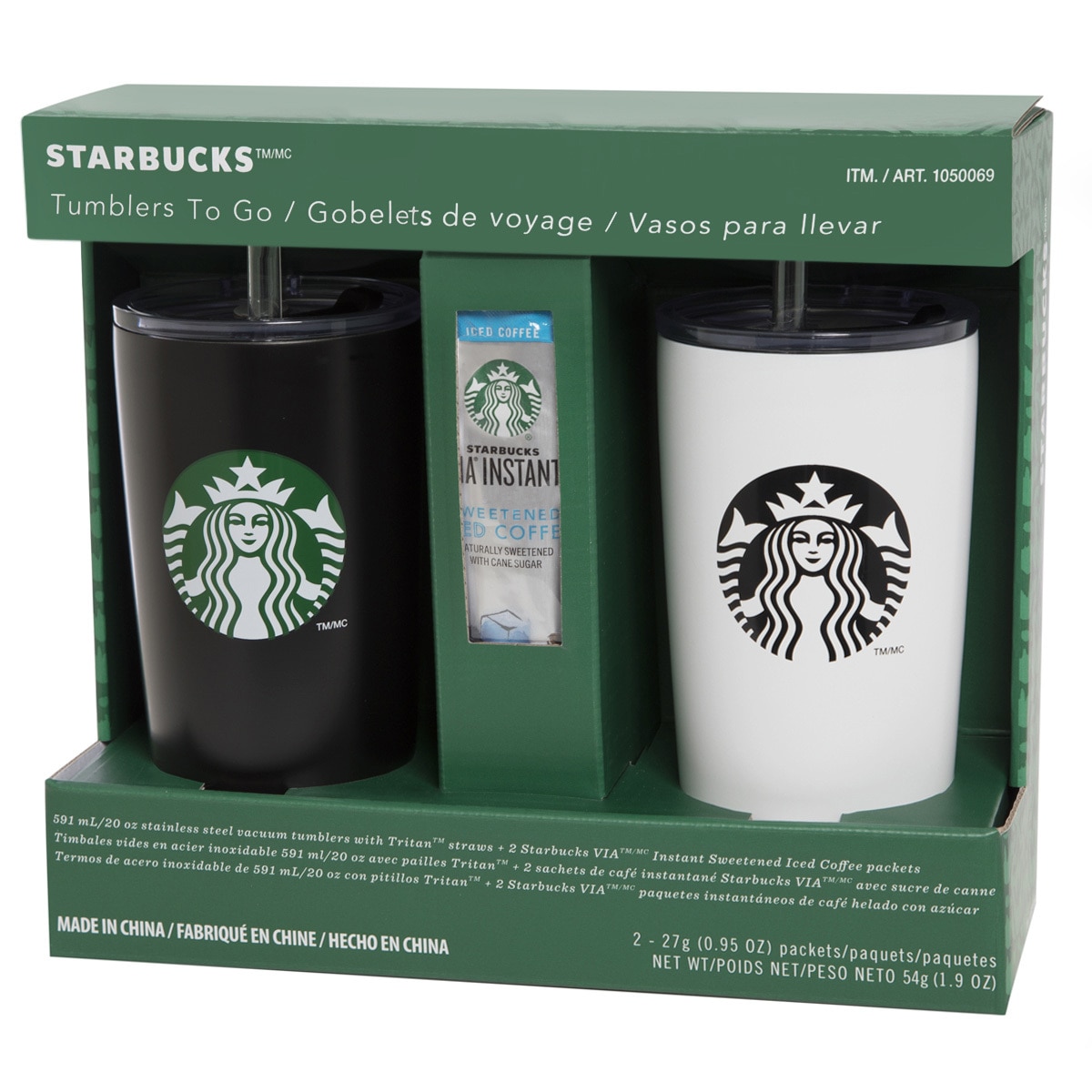 Starbucks, set de vasos de 591ml, 2 piezas Costco México