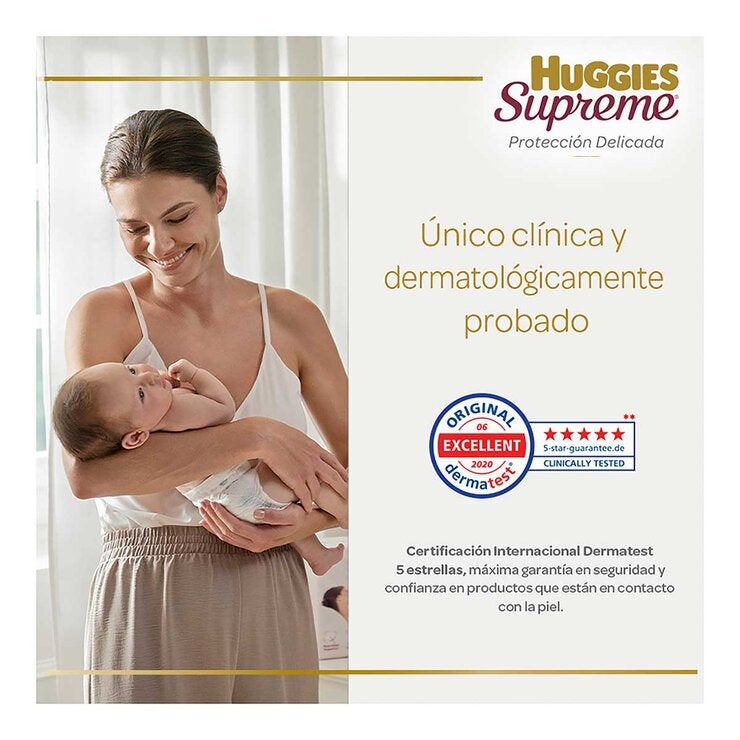 Huggies Supreme Pañales Etapa 4 Unisex 120 pzas Huggies Supreme Pañales Etapa 4 Unisex 120 pzas