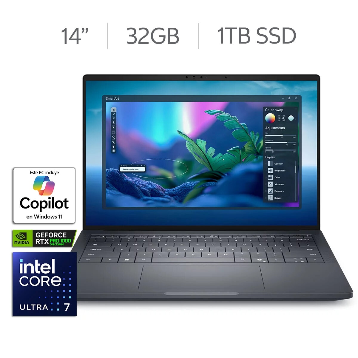 DELL Pro Max 14 Premium Laptop 14" Full HD+ Intel Core Ultra 7 32GB 1TB SSD DELL Pro Max 14 Premium Laptop 14" Full HD+ Intel Core Ultra 7 32GB 1TB SSD