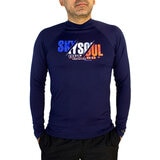 Skysoul, Playera Cuello Redondo Manga Larga, con Protección Solar 50+, para Caballero, Varios Modelos y Tallas