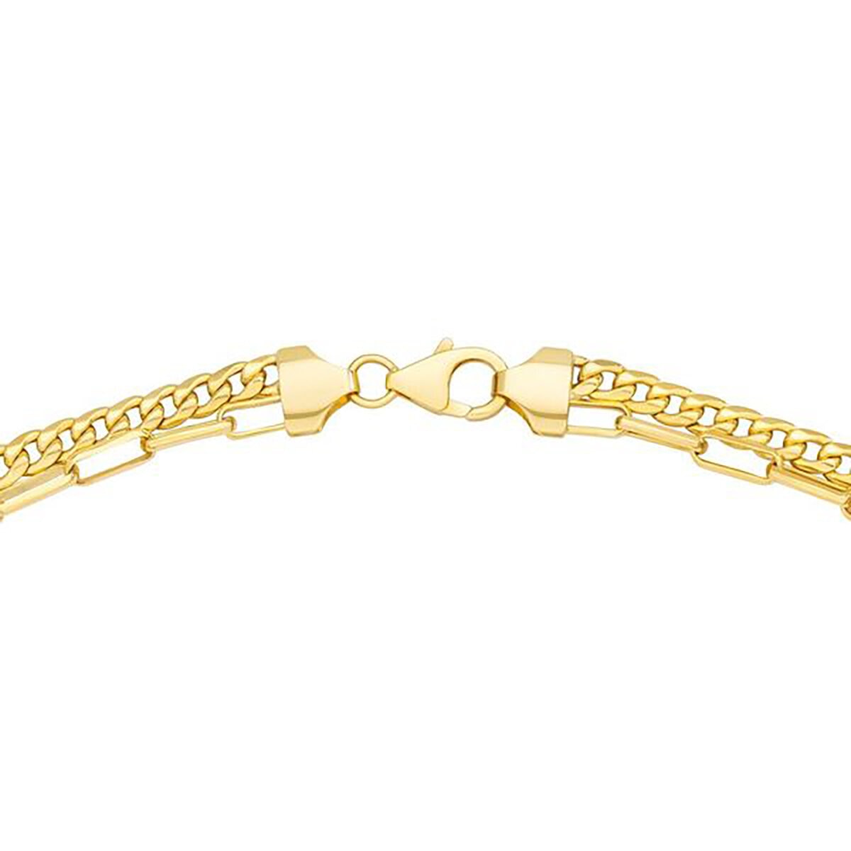 Collar de 2 Hileras para Dama, 45.72cm, Oro Amarillo de 14k