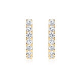 Aretes de Diamantes, 1.50ctw, Oro Amarillo de 14K