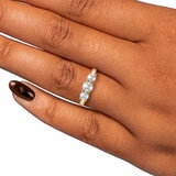 Anillo de Perla Cultivada, Oro Amarillo de 14K Anillo de Perla Cultivada, Oro Amarillo de 14K