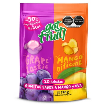 Got Fruit Gomitas Sabor a Mango y Uva 720 g