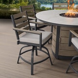 Agio, Nicolet Comedor Alto con Fogatero para Jardín de 7 piezas Agio, Nicolet Comedor Alto con Fogatero para Jardín de 7 piezas