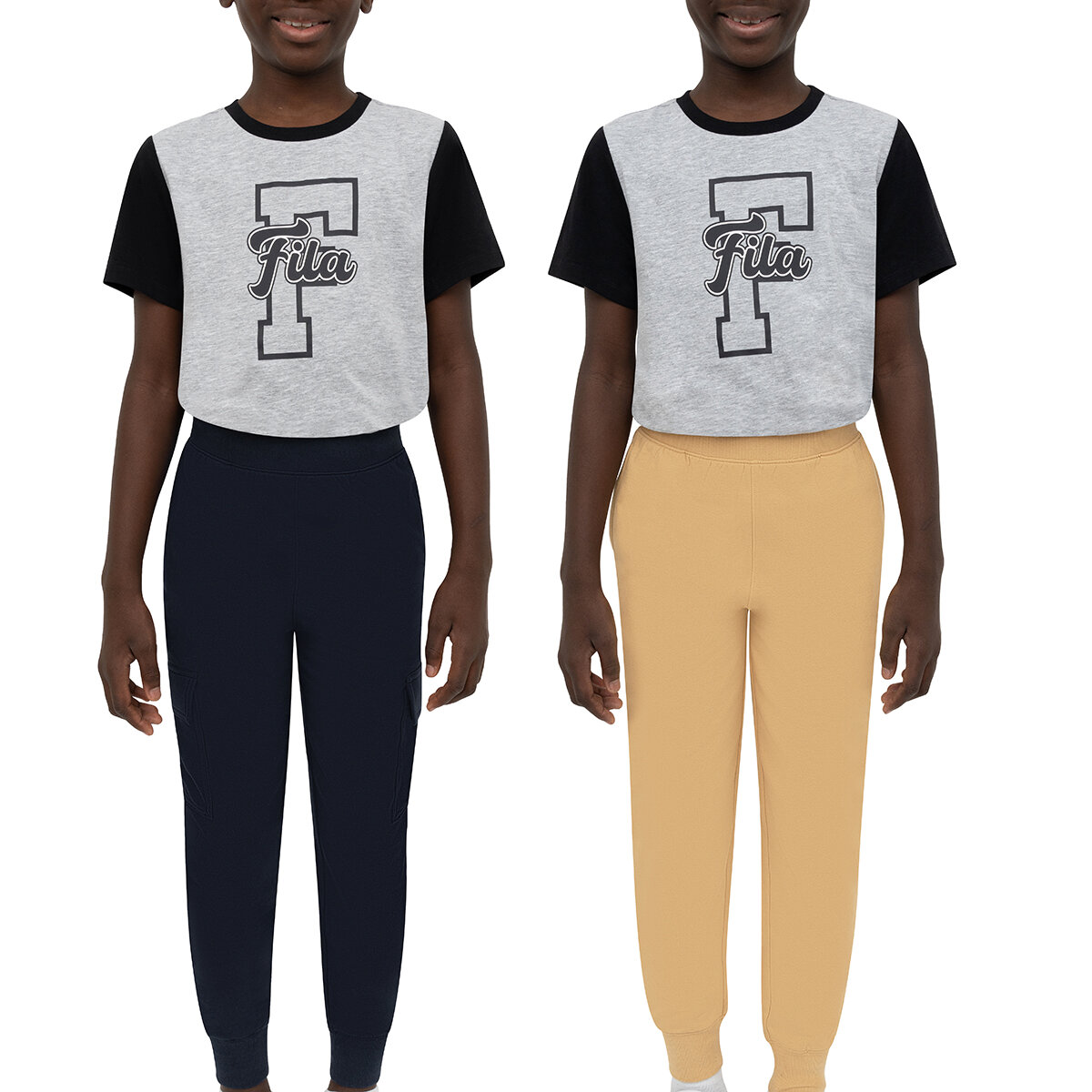 Fila Pants Tipo Jogger 2 Piezas para Niños y Niñas Varias Tallas y Colores Fila Pants Tipo Jogger 2 Piezas para Niños y Niñas Varias Tallas y Colores