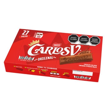 Carlos V Chocolate 27 pzas de 18 g Carlos V Chocolate 27 pzas de 18 g