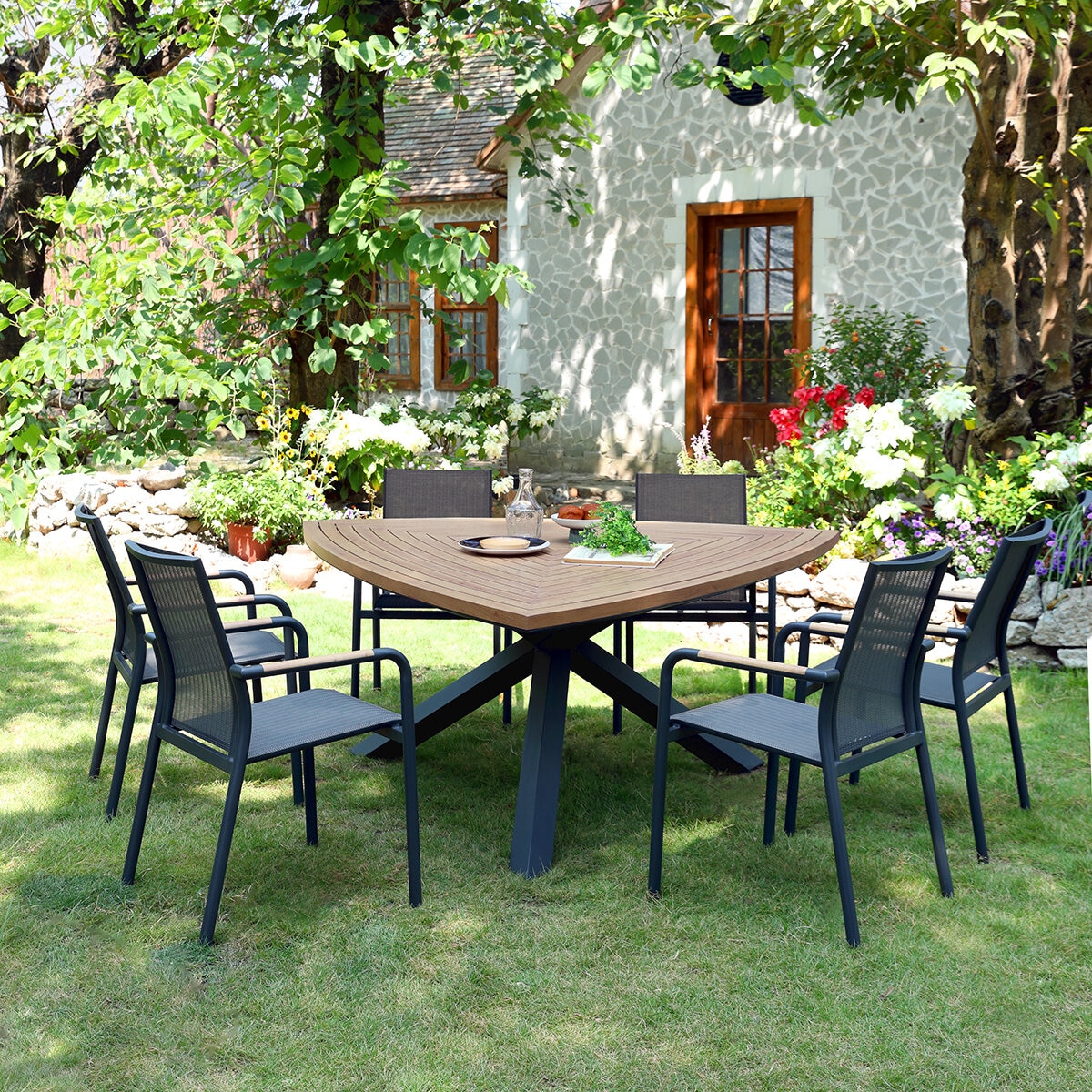 ProLoisirs, Ferrone Comedor para Jardín 7 pzas ProLoisirs, Ferrone Comedor para Jardín 7 pzas