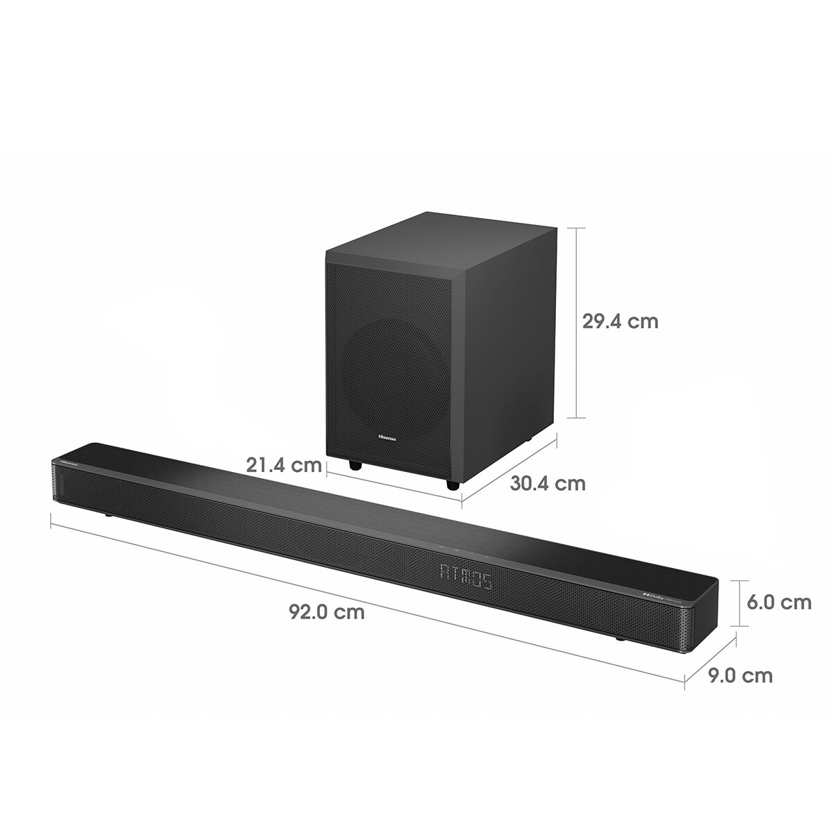 Hisense Barra de Sonido 3.1.2 Canales 360W