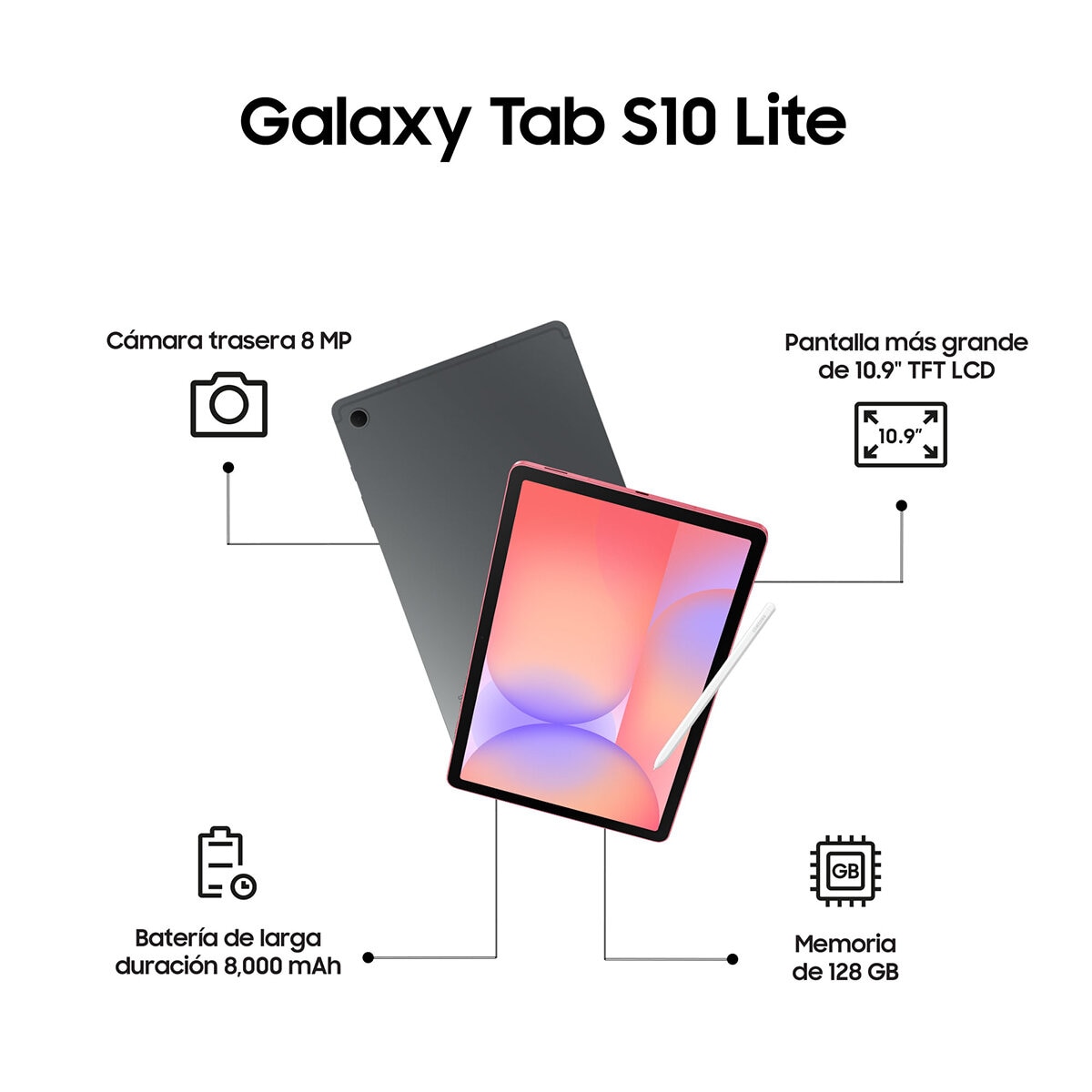 Samsung Galaxy Tab S10 Lite 128GB Gris Samsung Galaxy Tab S10 Lite 128GB Gris
