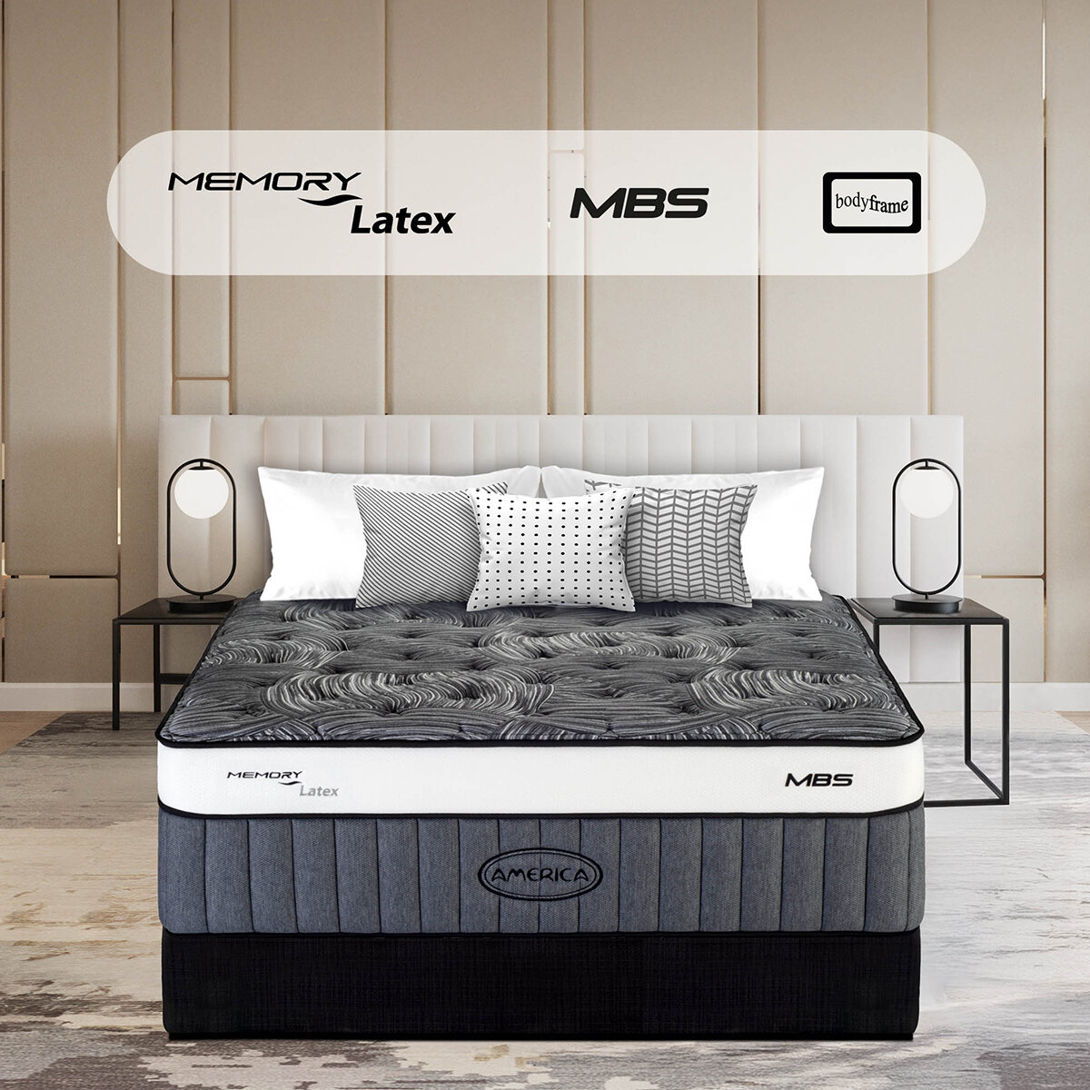 América, Larson, Colchón Matrimonial América, Larson, Colchón Matrimonial