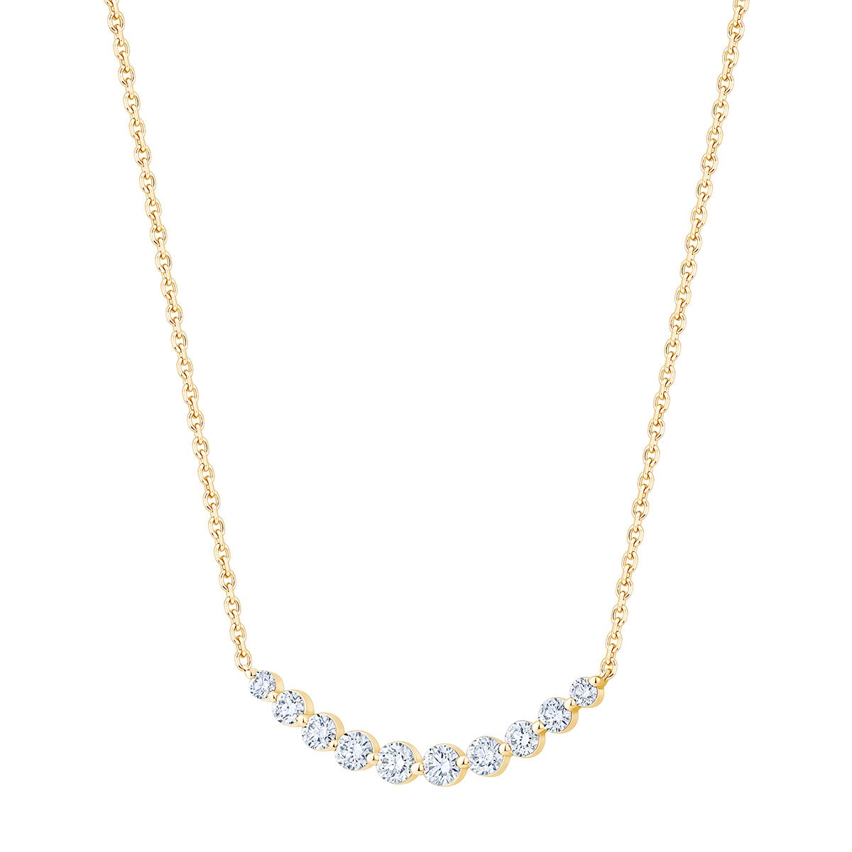 Collar de Barra de Diamantes 1.00ctw, Oro Amarillo 14K Collar de Barra de Diamantes 1.00ctw, Oro Amarillo 14K