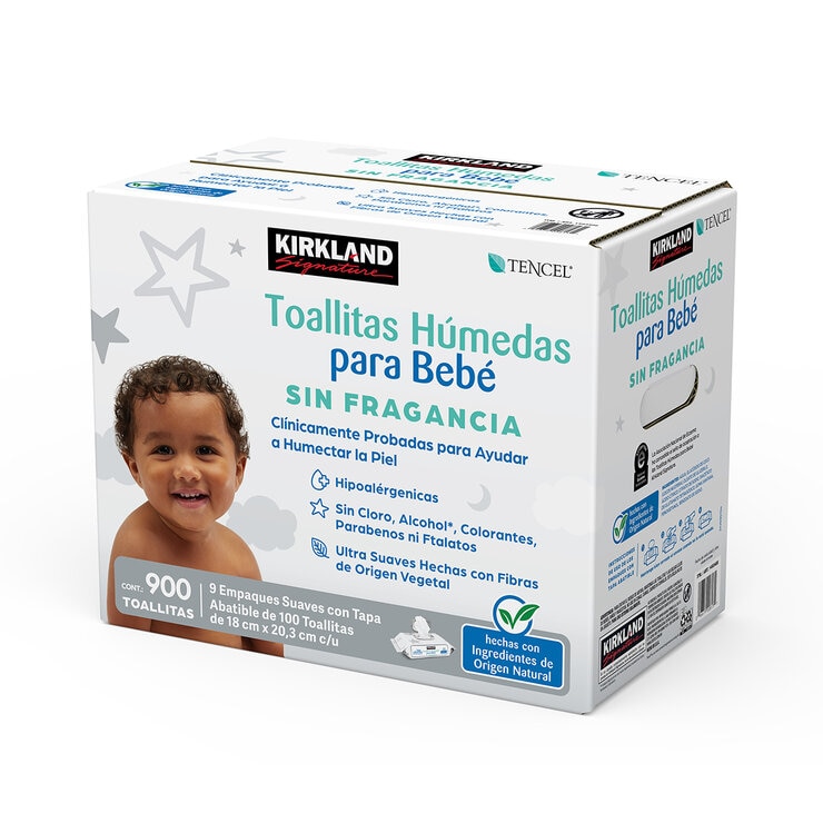 Kirkland Signature Toallitas Húmedas para bebé 900 pzas Kirkland Signature Toallitas Húmedas para bebé 900 pzas