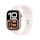 Apple Watch S10 (GPS + Cellular) Caja de aluminio oro rosa 46mm con correa deportiva rosa rubor S/M