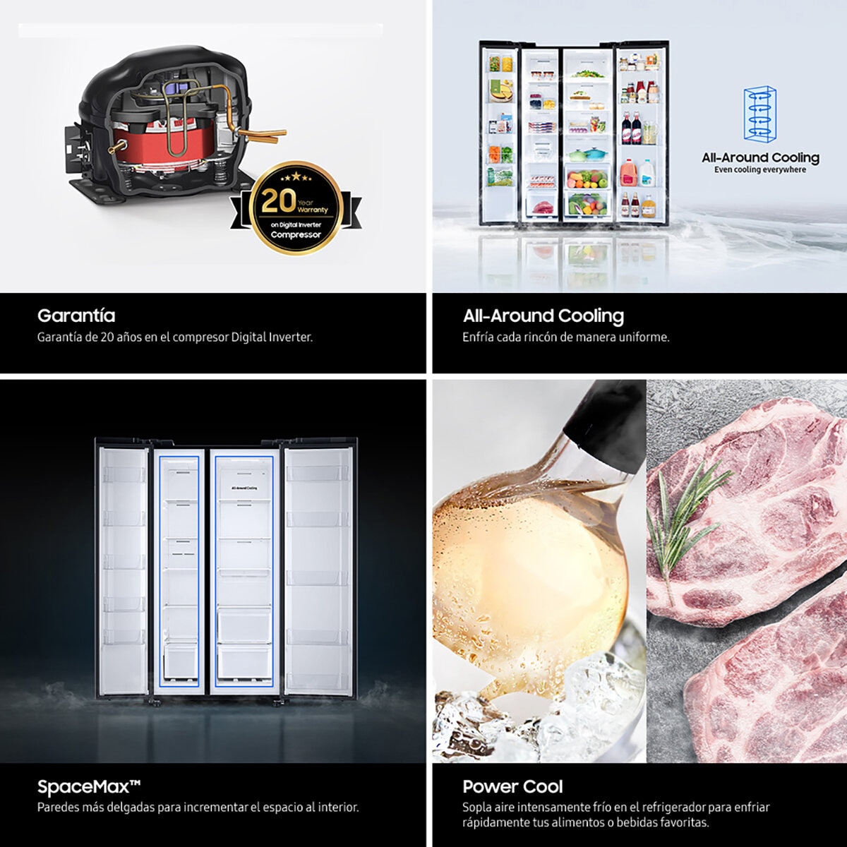 Samsung Refrigerador 23" Side By Side Samsung Refrigerador 23" Side By Side