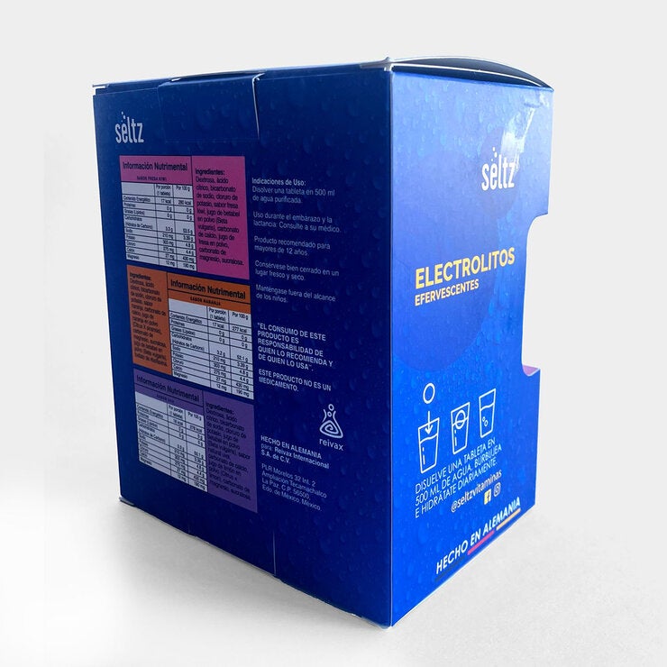 Seltz Electrolitos 6 Tubos de 13 Tabletas Efervescentes c/u Sabor Uva, Naranja y Fresa Seltz Electrolitos 6 Tubos de 13 Tabletas Efervescentes c/u Sabor Uva, Naranja y Fresa
