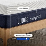 Luuna Colchón Original Memory Foam, King Luuna Colchón Original Memory Foam, King