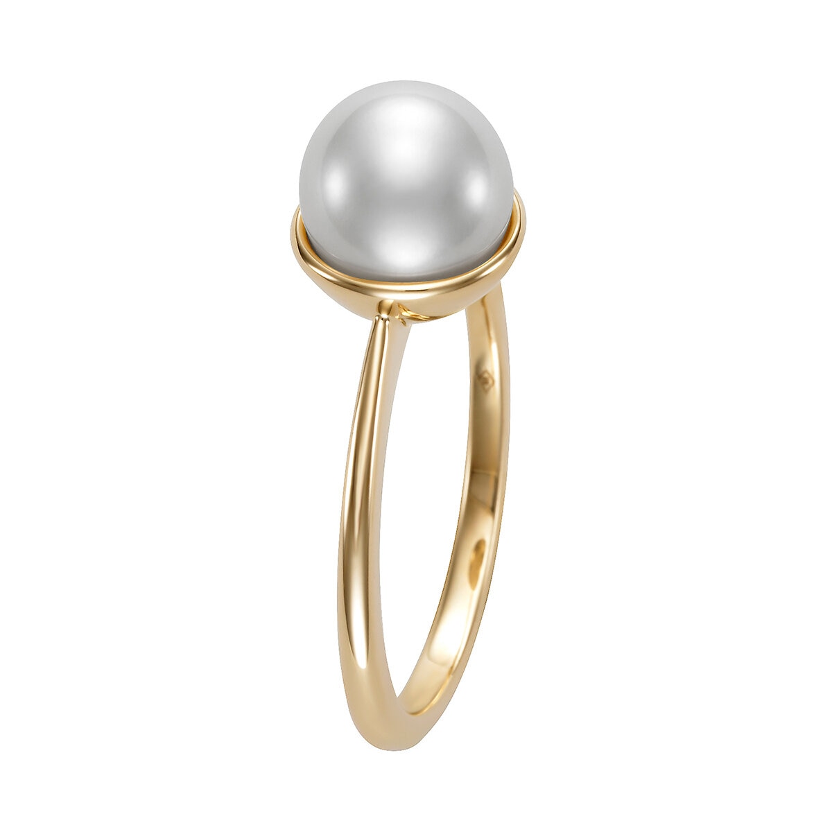 Anillo de Perla Cultivada, Oro Amarillo de 14K Anillo de Perla Cultivada, Oro Amarillo de 14K