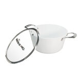 Westinghouse, Cacerola 28 cm de Cerámica Blanca, Acero Inoxidable Westinghouse, Cacerola 28 cm de Cerámica Blanca, Acero Inoxidable