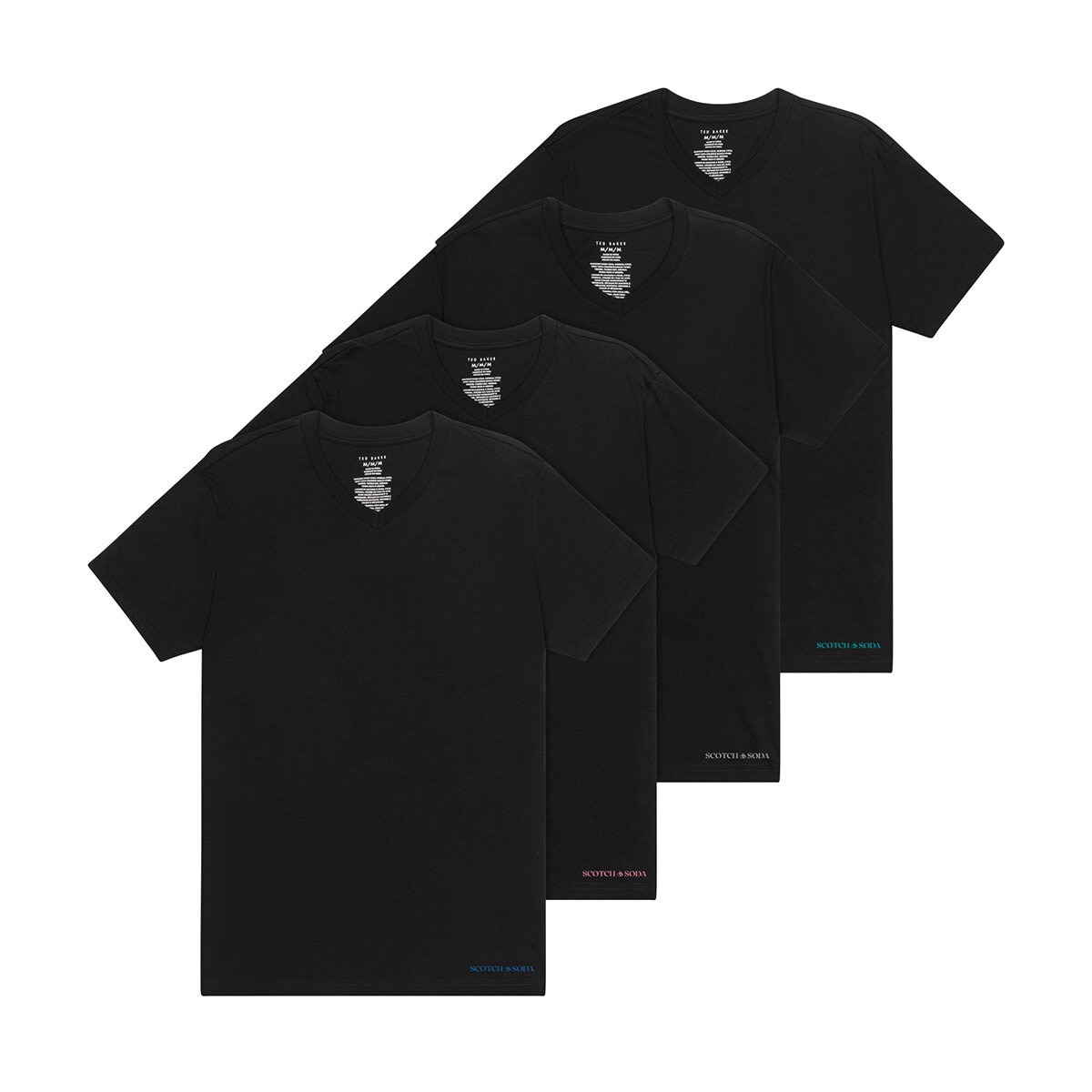 Scotch And Soda Playera para Caballero 4 Piezas Varias Tallas y Colores Scotch And Soda Playera para Caballero 4 Piezas Varias Tallas y Colores