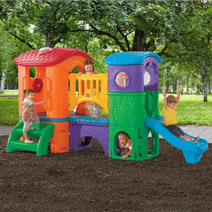 Step2 Casa Club para Niños con Dos Resbaladillas Step2 Casa Club para Niños con Dos Resbaladillas