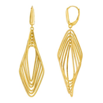 Aretes, Oro Amarillo de 14K