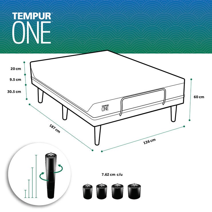 Set Tempur One + Ease Matrimonial Set Tempur One + Ease Matrimonial