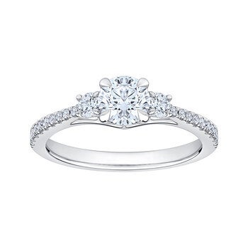 Anillo de Compromiso, 1.00ctw Diamantes, Oro Blanco 14K Anillo de Compromiso, 1.00ctw Diamantes, Oro Blanco 14K