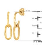 Aretes, Colgantes, Oro Amarillo de 14k