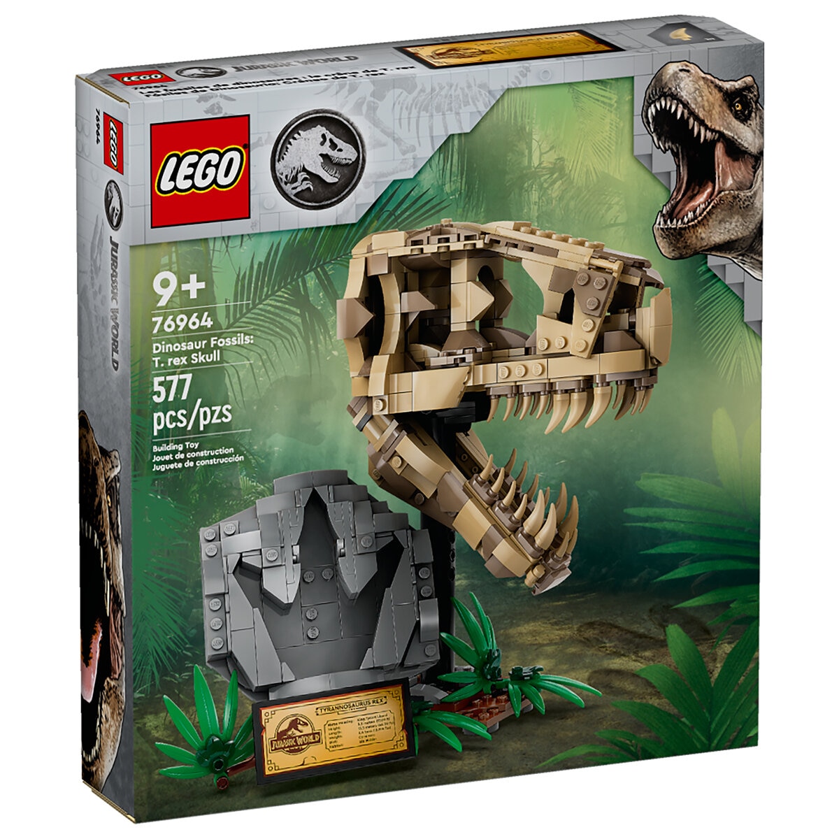 LEGO Jurassic World Fósiles de Dinosaurio: Cráneo de T.Rex