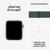 Apple Watch SE 2 (GPS) 40mm Aluminio Blanco Estelar + Correa Deportiva Belcro Verde - Unitalla Apple Watch SE 2 (GPS) 40mm Aluminio Blanco Estelar + Correa Deportiva Belcro Verde - Unitalla