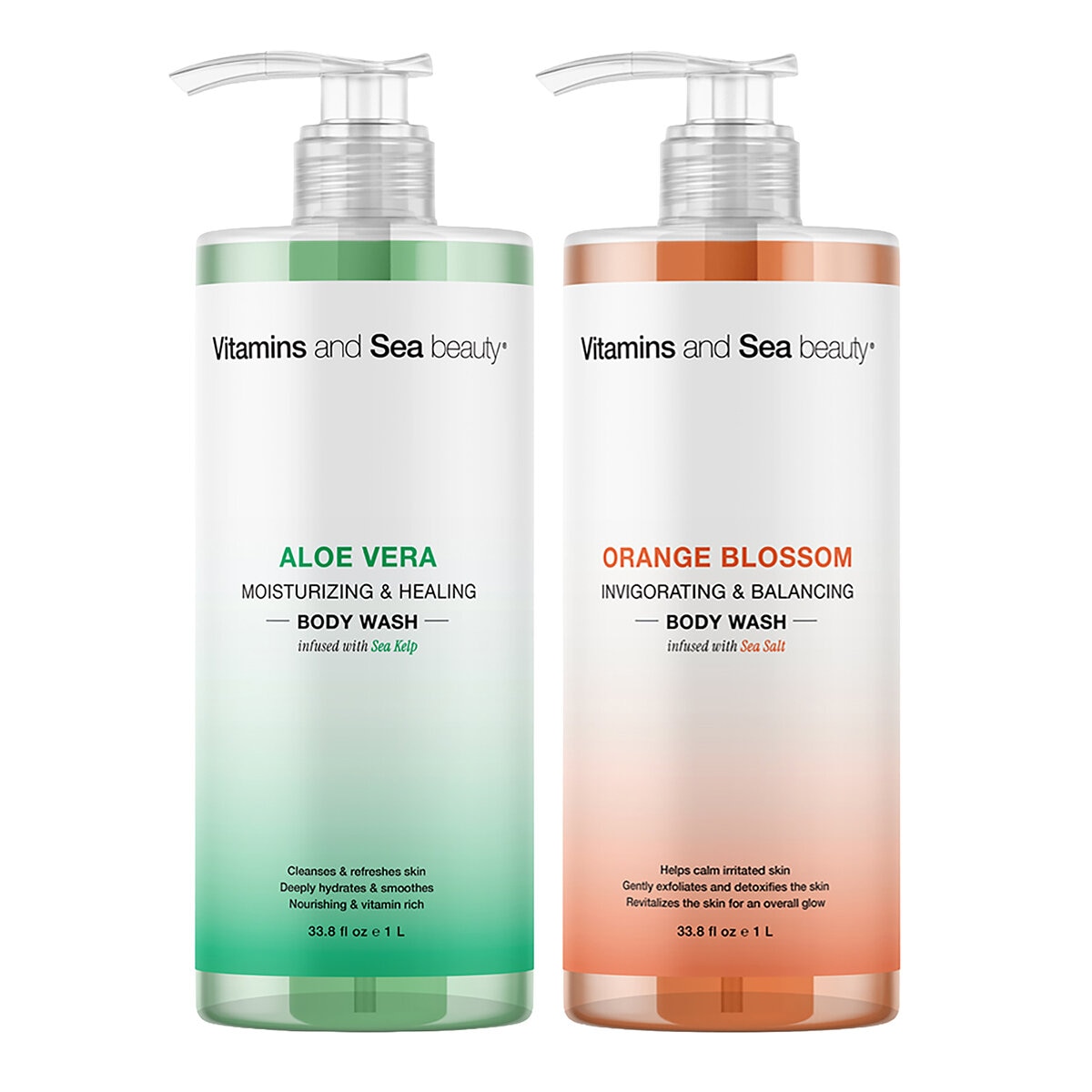 Vitamins and Sea Jabón Corporal Líquido 1 L Vitamins and Sea Jabón Corporal Líquido 1 L