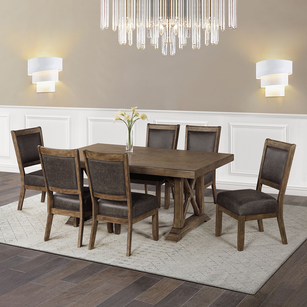 Bayside Furnishings, Comedor de Madera 7 piezas | Costco México