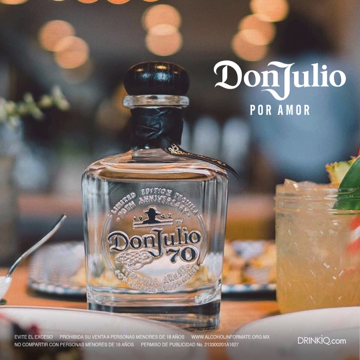 Tequila Don Julio 70 Cristalino 700 ml