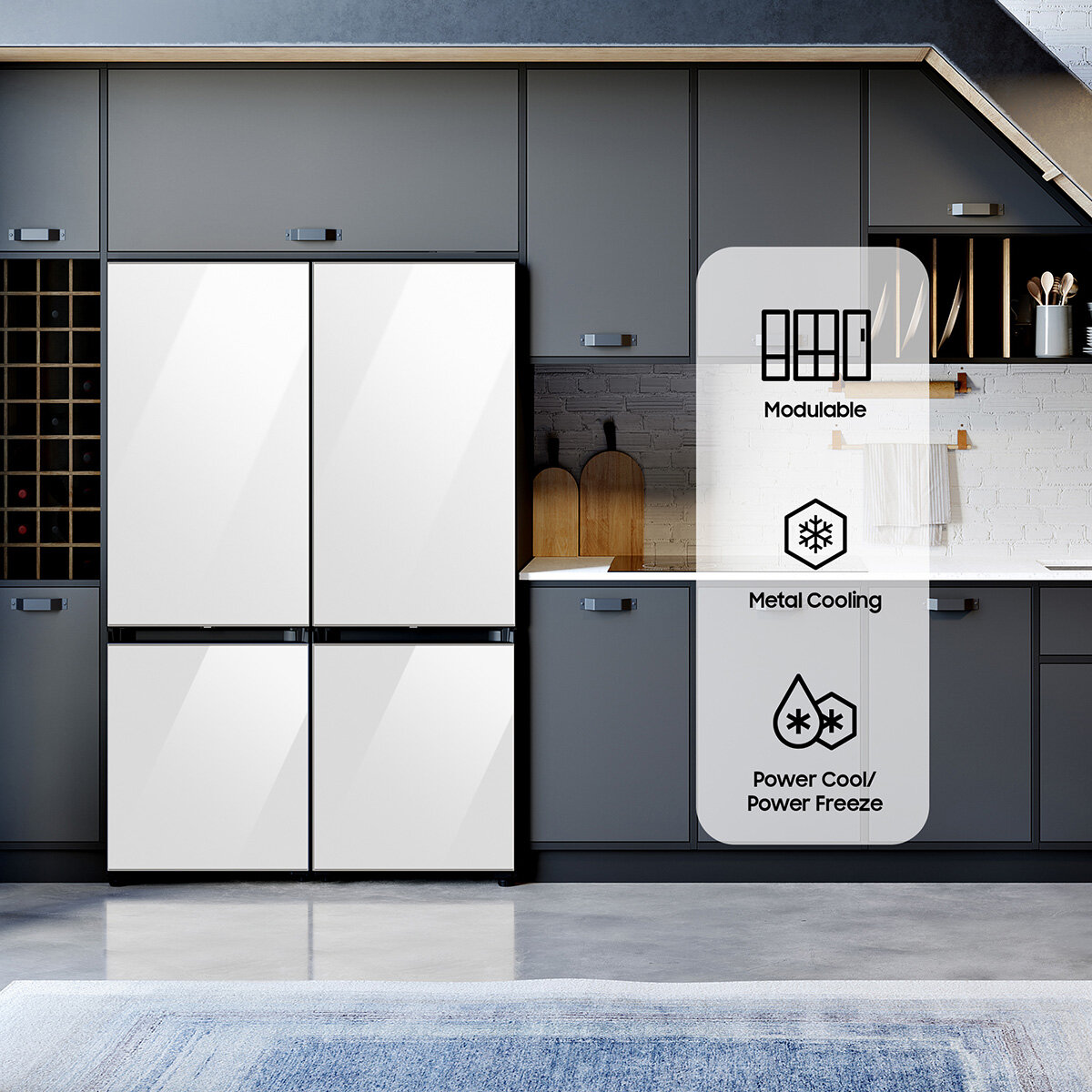 Samsung Bespoke Refrigerador Modular Bottom Mount 12'/12' Samsung Bespoke Refrigerador Modular Bottom Mount 12'/12'