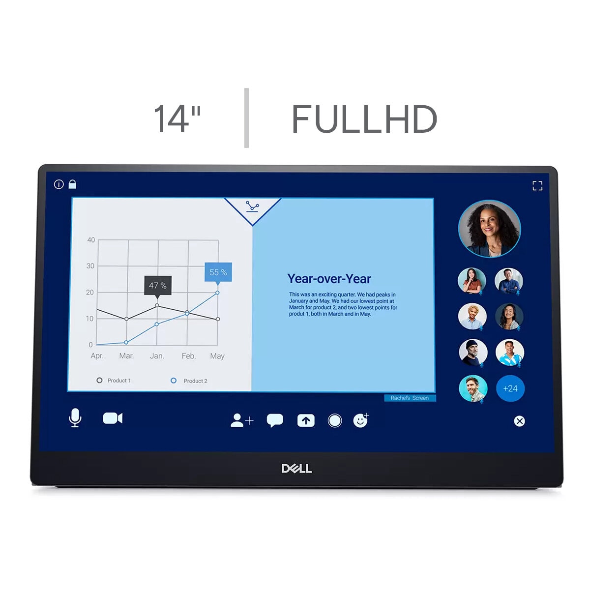 DELL Monitor Portátil 14" Full HD DELL Monitor Portátil 14" Full HD