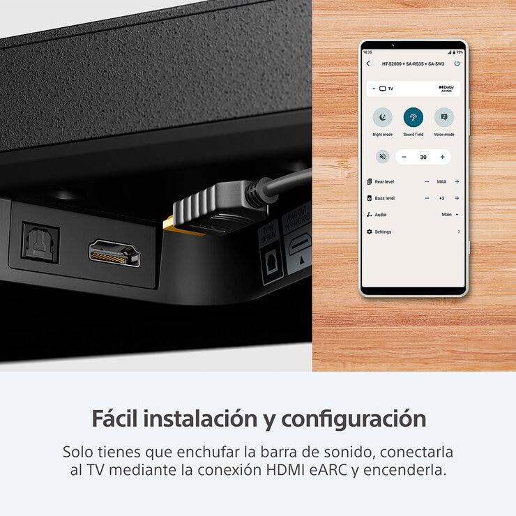 Sony Barra De Sonido de 3.1 Canales con Dolby Atmos/DTS:X Sony Barra De Sonido de 3.1 Canales con Dolby Atmos/DTS:X