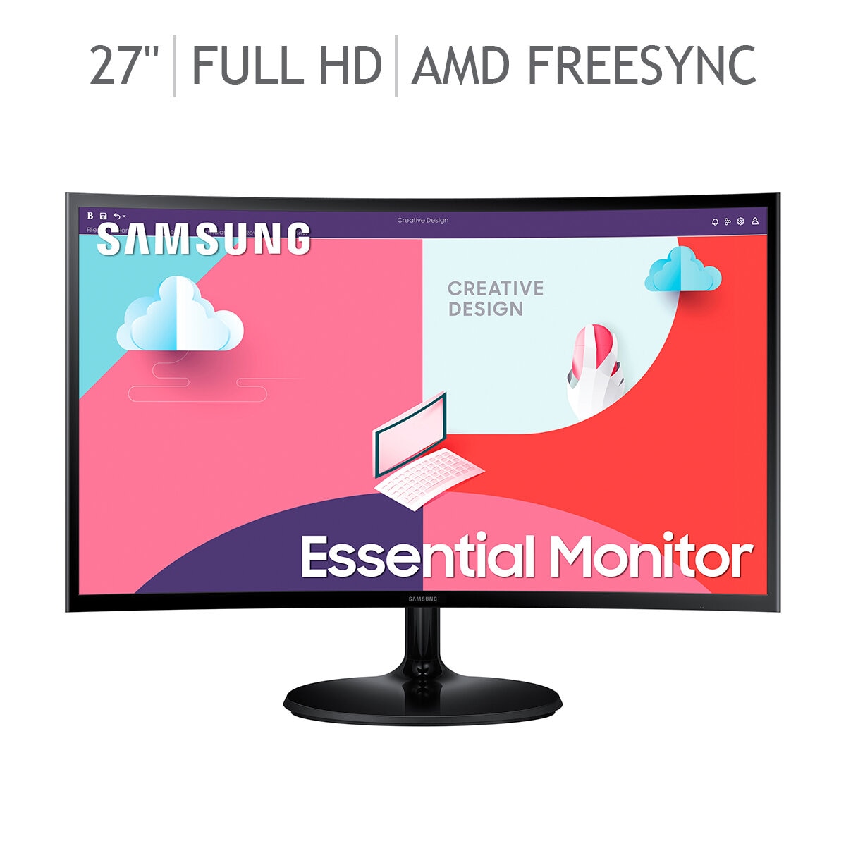  HP Monitor FHD de 27 pulgadas con tecnología AMD