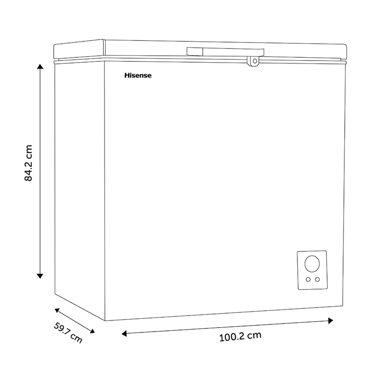 Hisense Congelador 9 Pies 