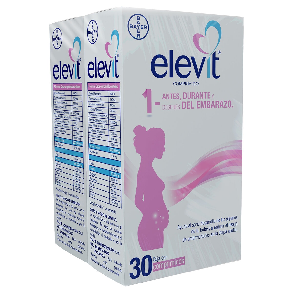 Elevit 2 Cajas de 30 Comprimidos c/u Elevit 2 Cajas de 30 Comprimidos c/u
