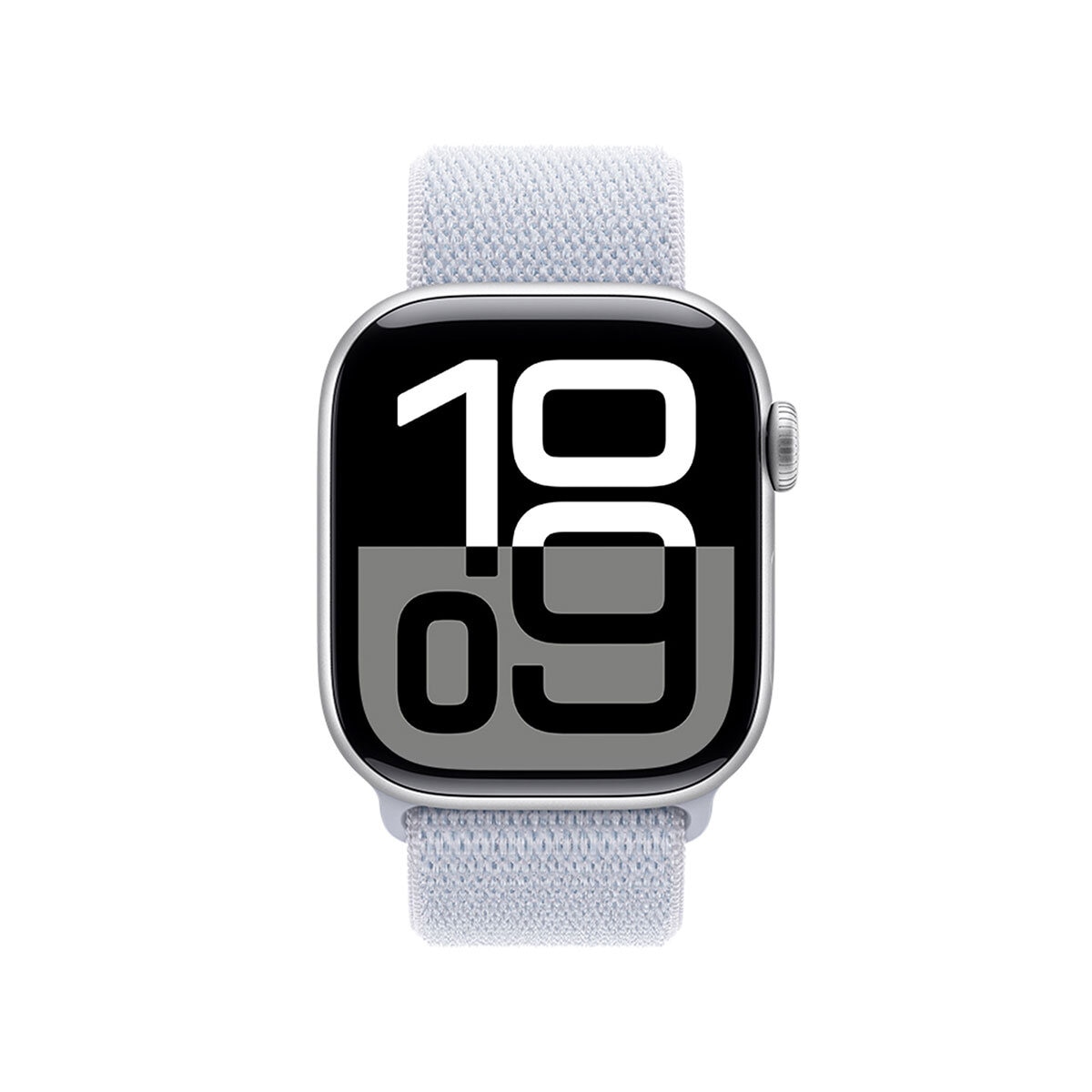 Apple Watch S10 (GPS) Caja de aluminio plata 42mm con correa loop azul nube