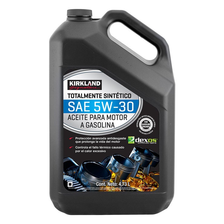 Kirkland Signature Aceite Sintético para Motor 5W30 2 Botellas de 4.73 Litros Kirkland Signature Aceite Sintético para Motor 5W30 2 Botellas de 4.73 Litros
