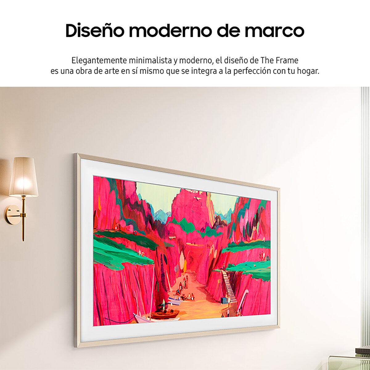 Samsung Pantalla 75" QLED The Frame 4K Smart TV + Marco Samsung Pantalla 75" QLED The Frame 4K Smart TV + Marco