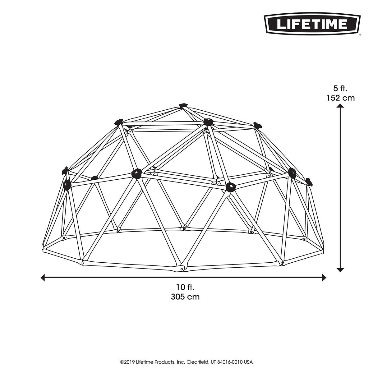 Lifetime Domo Escalador Para Niños Azul y Rojo