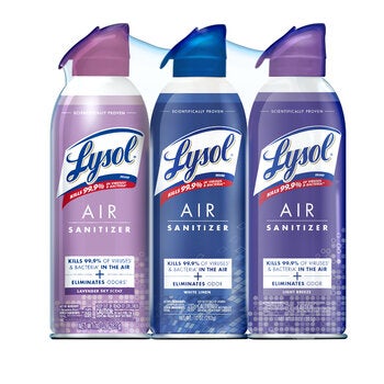 Lysol Air Sanitizante Ambiental 3 pzas de 283 g Lysol Air Sanitizante Ambiental 3 pzas de 283 g