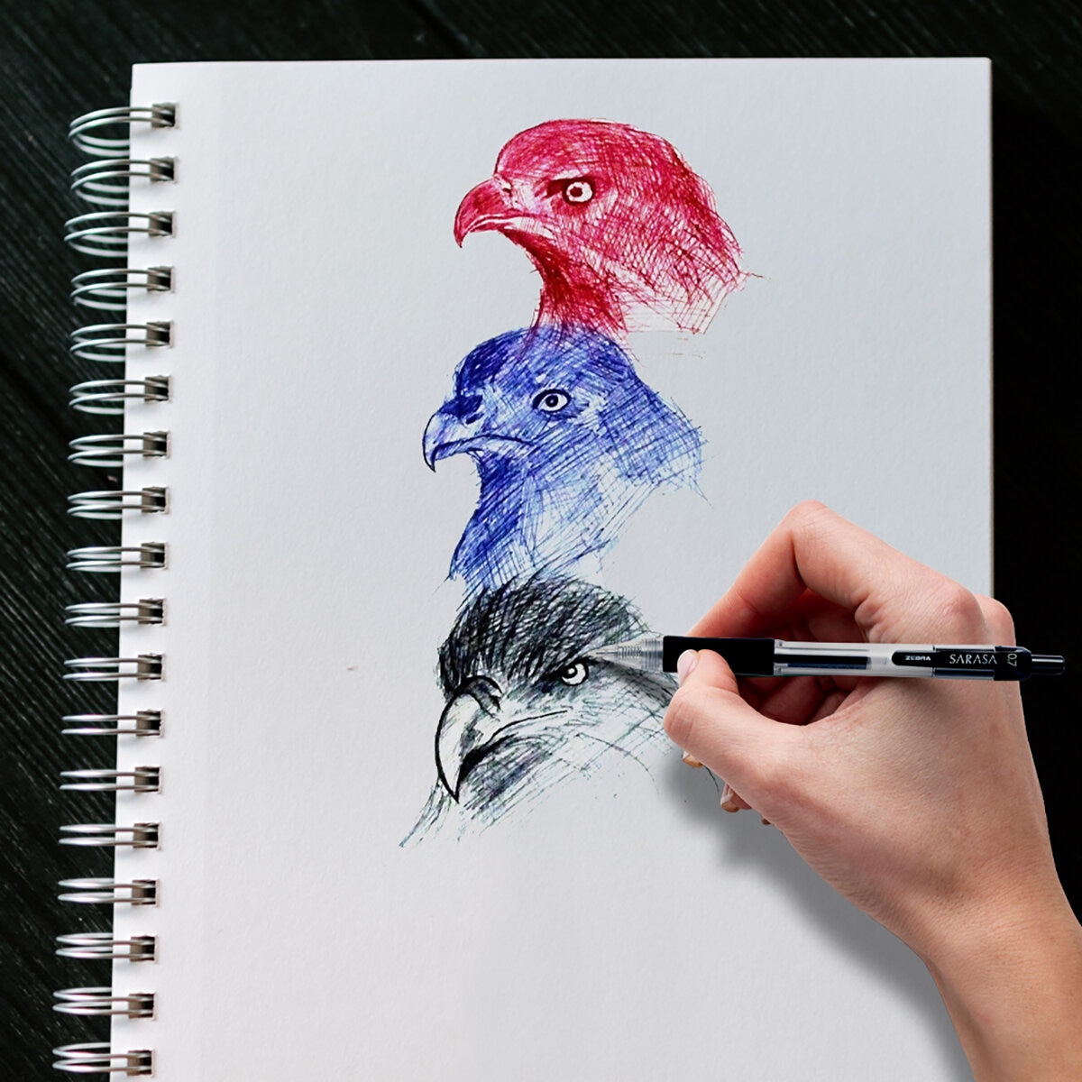 Bolígrafo Sarasa Gel 24 Pzas, Tinta Negra, Azul y Roja Bolígrafo Sarasa Gel 24 Pzas, Tinta Negra, Azul y Roja