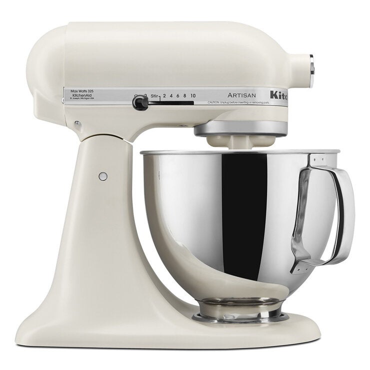 KitchenAid, Batidora Artisan, Tazón de acero inoxidable pulido con asa, 4.7 L, Varios colores KitchenAid, Batidora Artisan, Tazón de acero inoxidable pulido con asa, 4.7 L, Varios colores