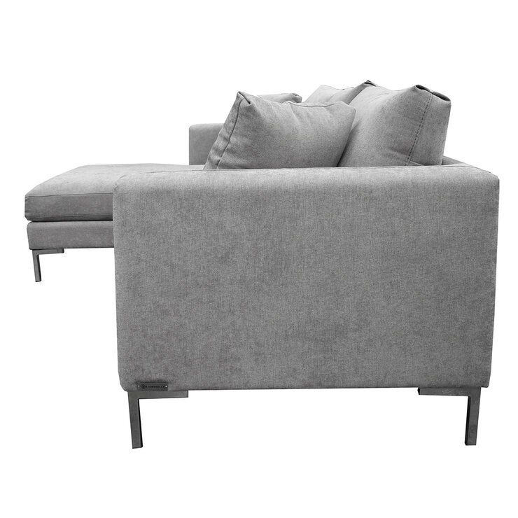 Muebles Liz, Parma, Sala Modular de 2 Piezas, Gris Muebles Liz, Parma, Sala Modular de 2 Piezas, Gris