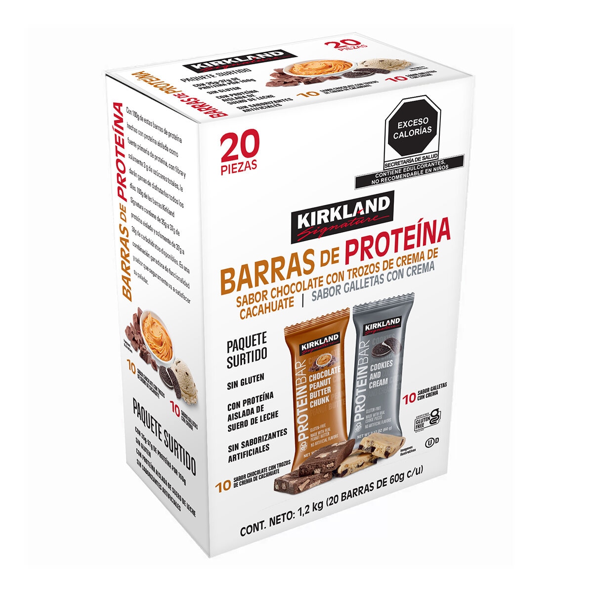 Kirkland Signature Barras de proteína 20 pzas de 60 g Kirkland Signature Barras de proteína 20 pzas de 60 g